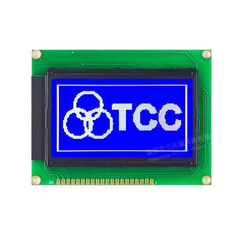 5v 128x64 Graphic Lcd Display 20 Pin 12864 Dots Matrix 12864 Stn Blue Lcd Module 128x64