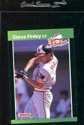 Donruss The Rookies Steve Finley Rookie Rc Baltimore Orioles