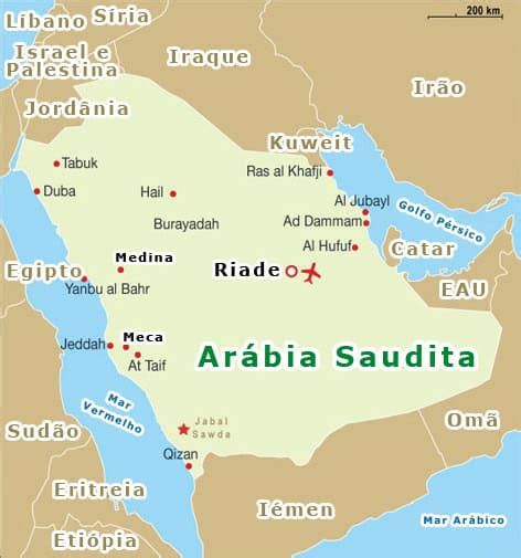 Onde Fica A Arábia Saudita - Mapa da Arábia Saudita — Localização Geográfica, Fronteiras e Relevo
