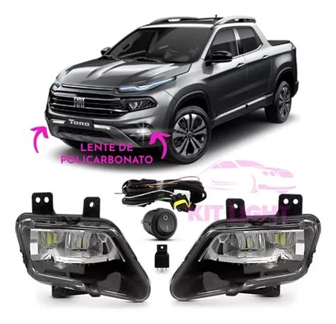 Kit Farol Auxiliar Fiat Toro Freedom 2021 2022 2023 Full Led