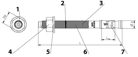 Kotwa Mechaniczna Stalowa Do Betonu Le Zn X Mm Wkr T Met