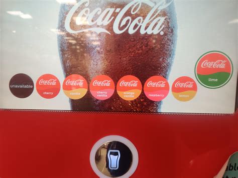 Coke freestyle machine somehow offering only offering flavored coke and ...