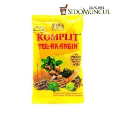 Jual Sachet Pcs Sidomuncul Jamu Komplit Tolak Angin Rasa Jeruk Nipis