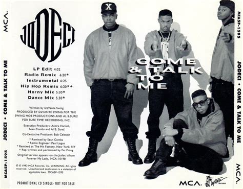 Jodeci Come Talk To Me Cd Discogs