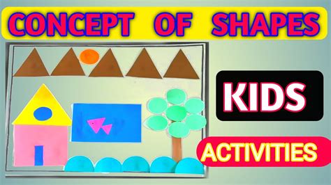 Concept of shapes activities for kids/Activities for teaching basic ...