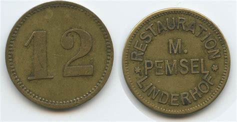 Deutsches Reich Kaiserreich Bayern Biermarke 12 Pfennig Wertmarke