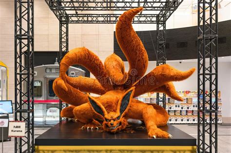 Life Size Plush Toy Of The Giant Manga Hero Kurama Or Nine Tails From