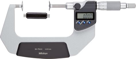 Mitutoyo Lcd Disk Micrometer Non Rotating Spindle Ratchet Stop