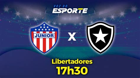 JUNIOR BARRANQUILLA X BOTAFOGO AO VIVO LIBERTADORES 28 05 2024