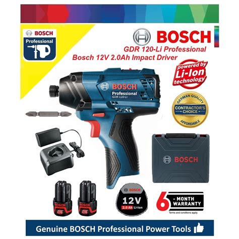 Bosch Gdr Li Ah Compact Cordless Impact Driver Wrench Shopee