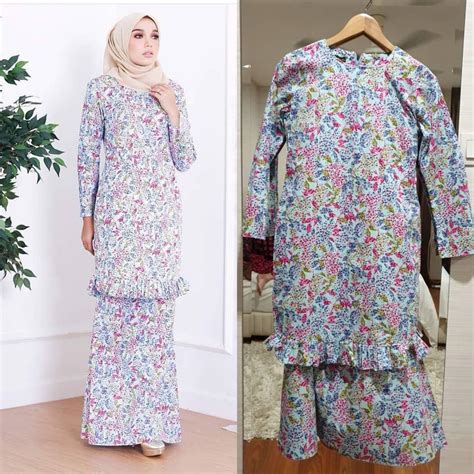 Fesyen Baju Kurung Kain Cotton Terkini 35 Trend Terbaru Fesyen Baju