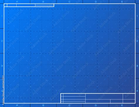 Blank blueprint paper for drafting. Drawing sheet layout Stock Vector ...