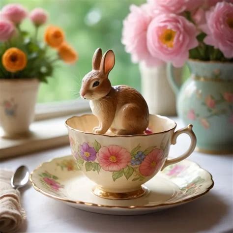 A Bunny In A Tea Cup