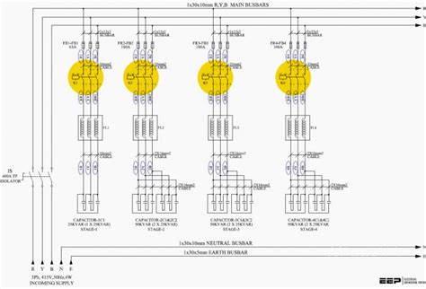 Inside The Capacitor Bank Panel Power Factor Correction Calculation And Schematics Eep