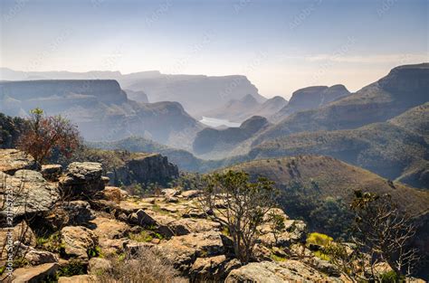 Blyde River Canyon Viewpoint To The Canyon Mpumalanga Near Graskop