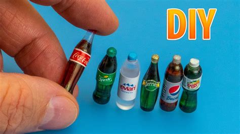 DIY Realistic Miniature Glass Bottles DollHouse No Polymer Clay