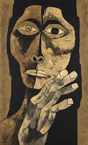 Cabeza y mano par Oswaldo Guayasamín sur artnet