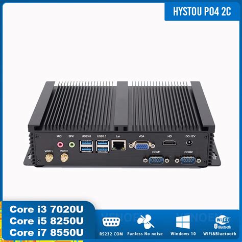 HYSTOU Fanless Mini PC Core I5 7200u I7 4500u Intel Windows7 Windows10