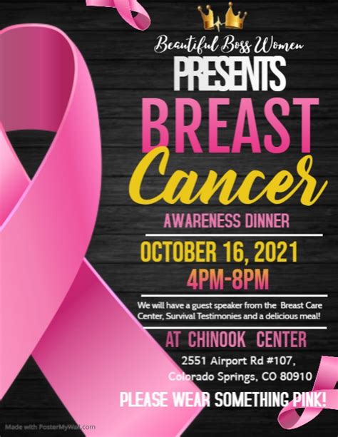 Copy Of Breast Cancer Flyersevent Flyer Postermywall