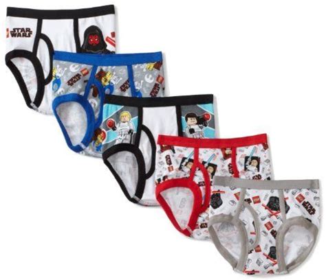 Handcraft Little Boys 5 Pack Lego Star Wars Cotton Briefs 045299006