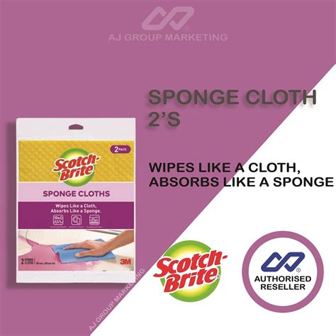 3m Scotch Brite Sponge Cloth 2s Shopee Malaysia