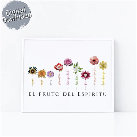 El Fruto Del Esp Ritu Spanish Fruit Of The Spirit Spanish Printable