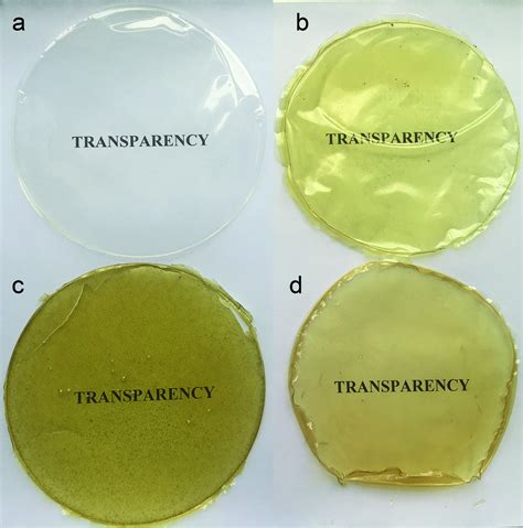 Visual Transparency Of The Chitosan Control Film And Blend Films