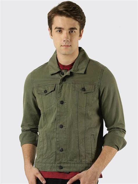 Buy Klizen Men Green Solid Cotton Jacket Online At Best Prices In India