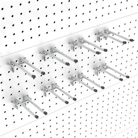 Buy Poetiske Double Arm Pegboard Hooks 4 Inch 8 Pc Heavy Duty Peg