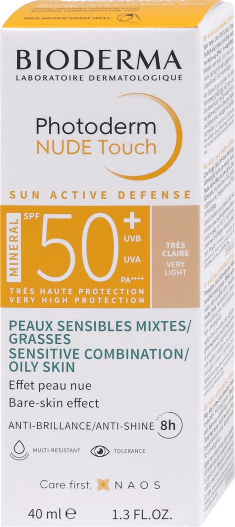 BIODERMA Photoderm NUDE Touch MINERAL SPF50 Krema Very Light 40 Ml