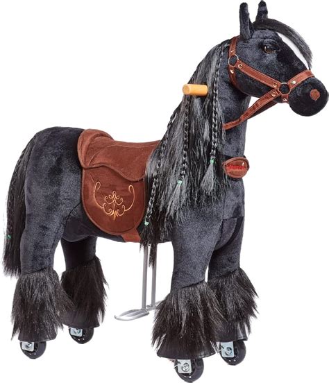 Ponnie Cheval Roulettes Inline Ebony S Con U Pour Les Enfants De