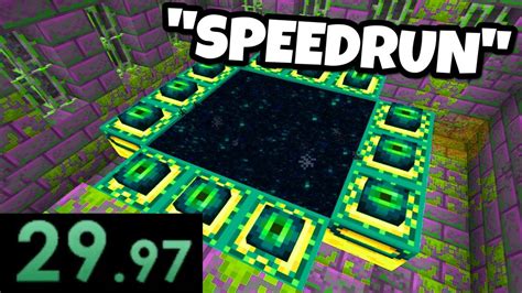 Totally Legit Minecraft Speedrun - YouTube