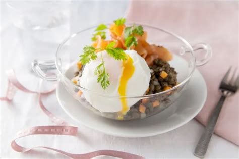 Recette Salade De Lentilles Au Saumon Fume Et Oeuf Poche