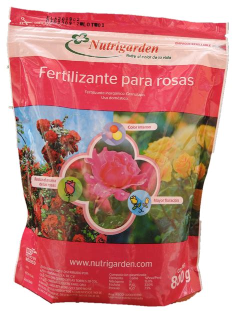 Fertilizante Para Rosales Nutrigarden Bolsa 500gr