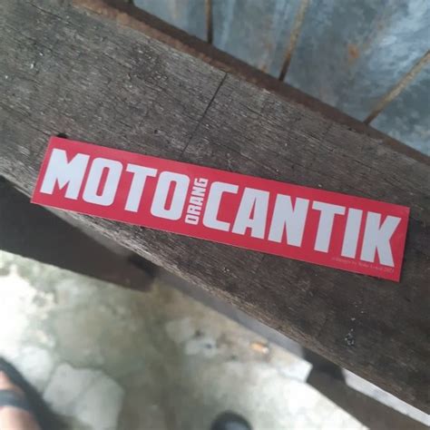 Moto Orang Cantik Sticker Motor Kereta Laptop Pelbagai Shopee