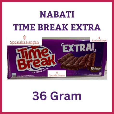 Nabati Richoco Time Break Extra Gram Wafer Coklat Coated Grosir