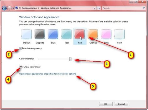 Information And Tutorial Changing Window Color And Appearance On Windows