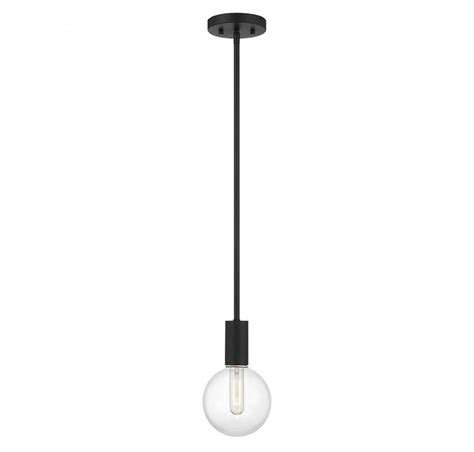 Wright 1 Light Mini Pendant In Matte Black Savoy House 7 3075 1 89 Alumz Savoy House