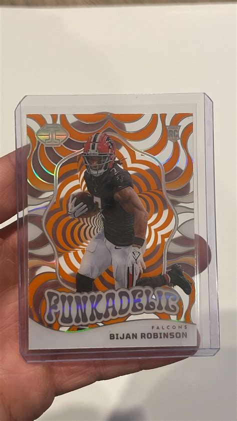 2023 Panini Illusions Football Bijan Robinson 12 Funkadelic Rookie