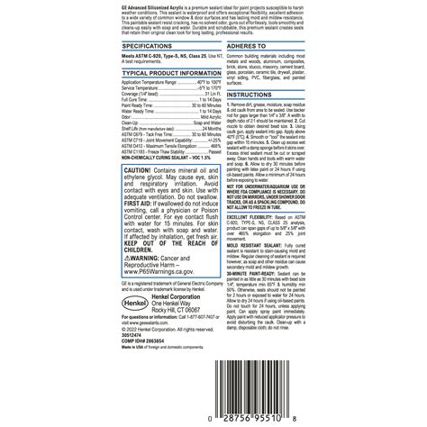 Premium Waterproof Sealant for Windows & Doors | GE Siliconized