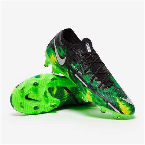 Nike Phantom GT II Pro FG - Black/Metallic Platinum/Green Strike - Mens ...