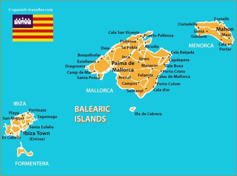 Map Of Balearic Islands Guia Turistico Mapas Del Mundo Geografía