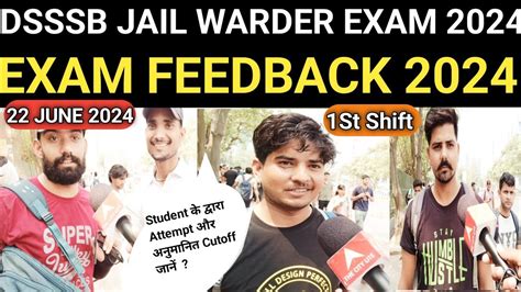 Dsssb Jail Warder Exam Review Dsssb Jail Warder Exam Analysis