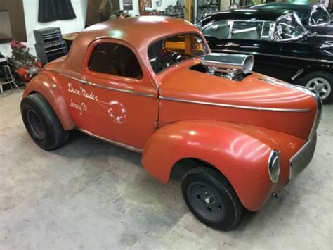 1941 Willys Coupe Gasser Drag Car Barn Find Survivor For Sale