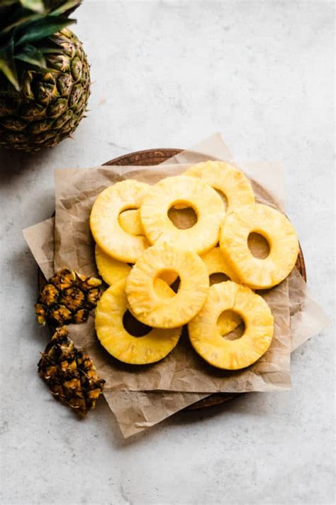 Caramelized Grilled Pineapple Blue Bowl