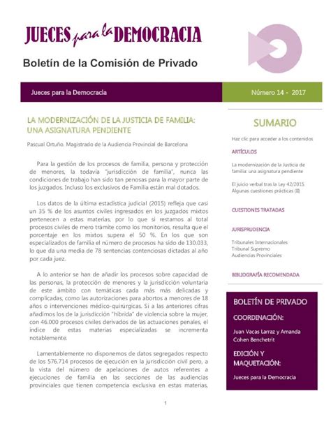 PDF Boletín de la Comisión de Privado LEC obliga a presentar