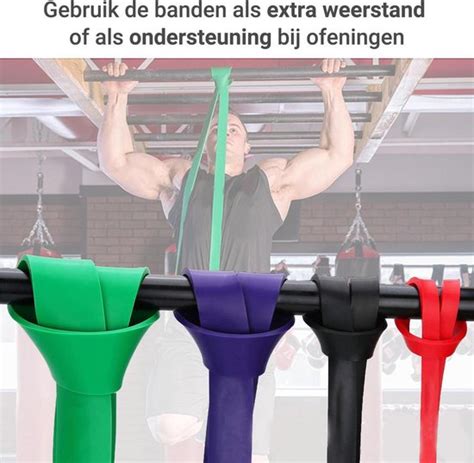 KRAKEN Power Bands Weerstandsbanden Set Van 5 Fitness Resistance