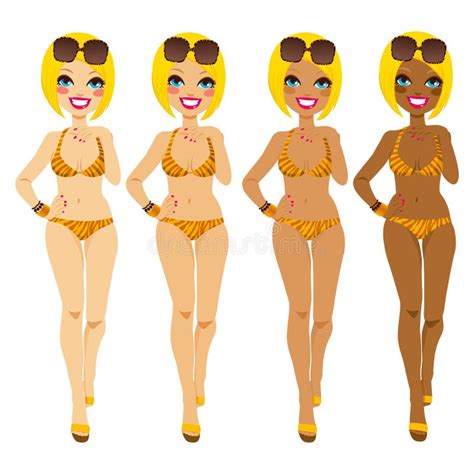 Tanning Bikini Stock Illustrations 1 228 Tanning Bikini Stock