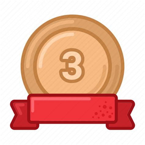 Bronze Medal Award Prize Badge Achievements Icon Download On