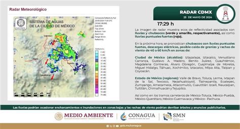 Edomex Se Esperan Fuertes Lluvias Y Vientos De Hasta 60 Km H En